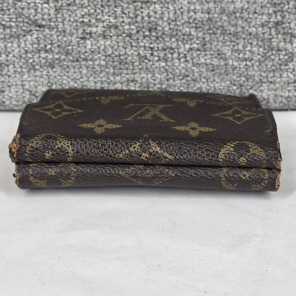 LOUIS VUITTON VINTAGE MONOGRAM CANVAS SNAP WALLET – BROWN – EDGE/INTERIOR WEAR